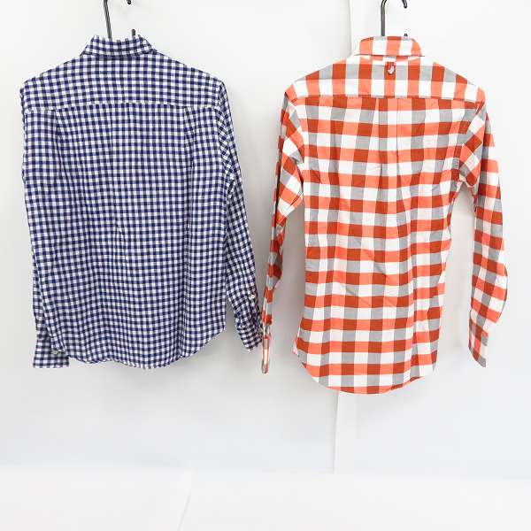 実際に弊社で買取させて頂いたBLACK FLEECE by Brooks Brothers/TOMORROWLAND チェック柄 長袖シャツ Size：BB00/XS 2点セットの画像 1枚目