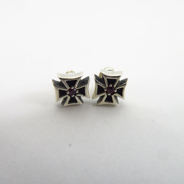 実際に弊社で買取させて頂いたDEAL DESIGN/ディールデザイン ダブルクロススタッズピアス 2点セットの画像 1枚目