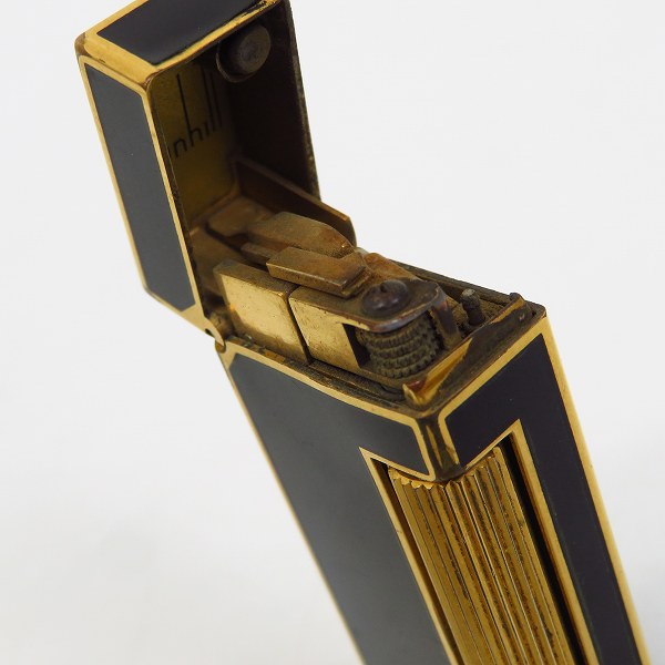 実際に弊社で買取させて頂いたdunhill/ダンヒル ローラー ガスライター ブラック×ゴールドの画像 4枚目