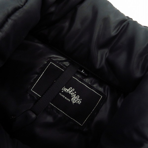 実際に弊社で買取させて頂いた【未使用】Marbles/マーブルス STARS PUFFY VEST スターパフベスト MJK-A1804 ブラック size：Lの画像 2枚目