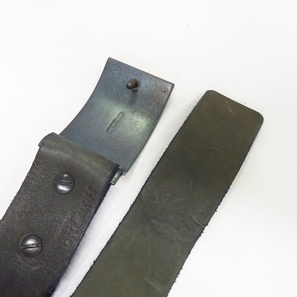 実際に弊社で買取させて頂いたBACKLASH/バックラッシュ メキシカンショルダー製品染め レザーベルト ブルー/422-03 の画像 2枚目