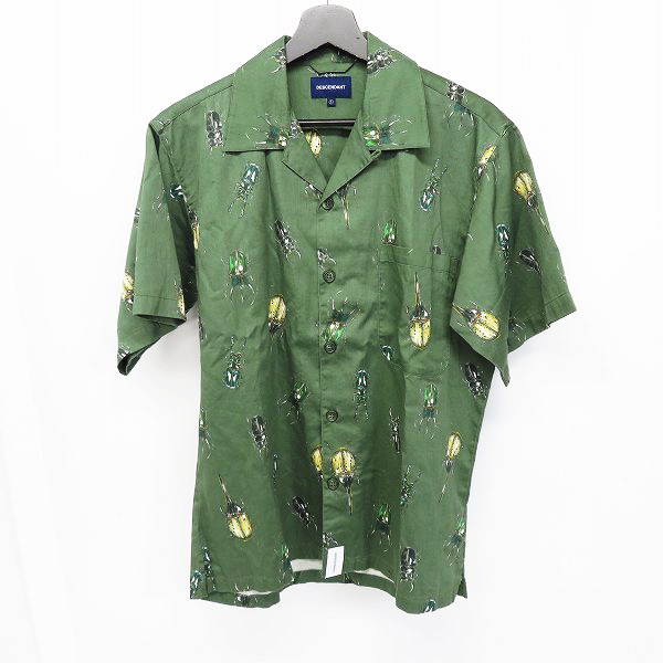 実際に弊社で買取させて頂いたDESCENDANT/ディセンダント 総柄/昆虫プリント オープンカラー半袖シャツ size：1