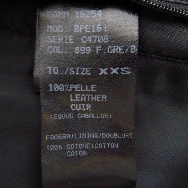 実際に弊社で買取させて頂いたNEIL BARRETT /ニールバレット レザー ダブルライダース ベスト/XXSの画像 3枚目