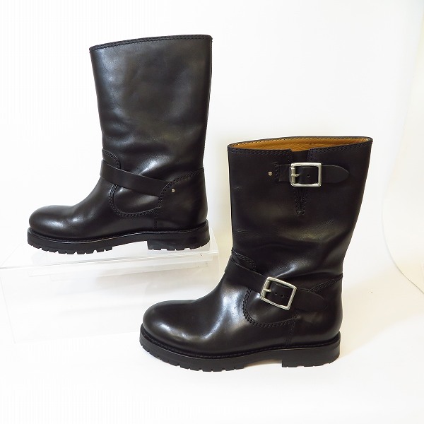 実際に弊社で買取させて頂いたJIMMY CHOO/ジミーチュウ バイカーブーツ/エンジニアブーツ/39の画像 3枚目