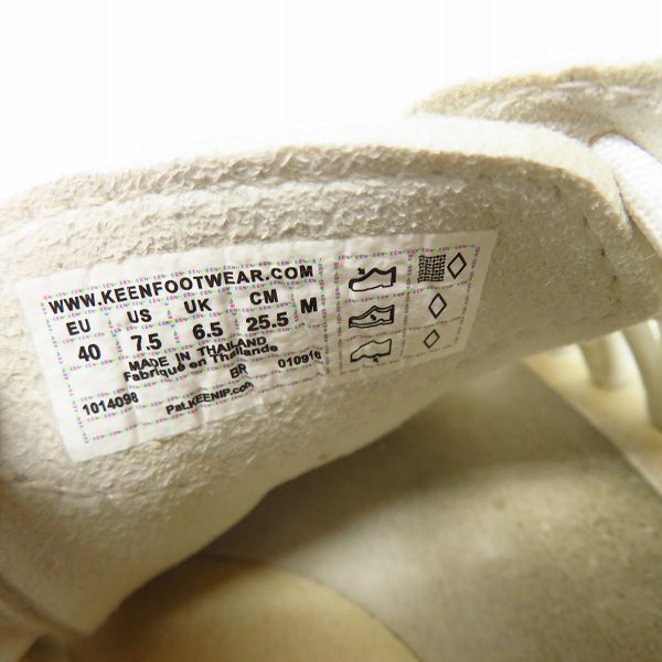 実際に弊社で買取させて頂いたKEEN/キーン UNEEK ユニーク サンダル ホワイト 1014098/25.5の画像 5枚目