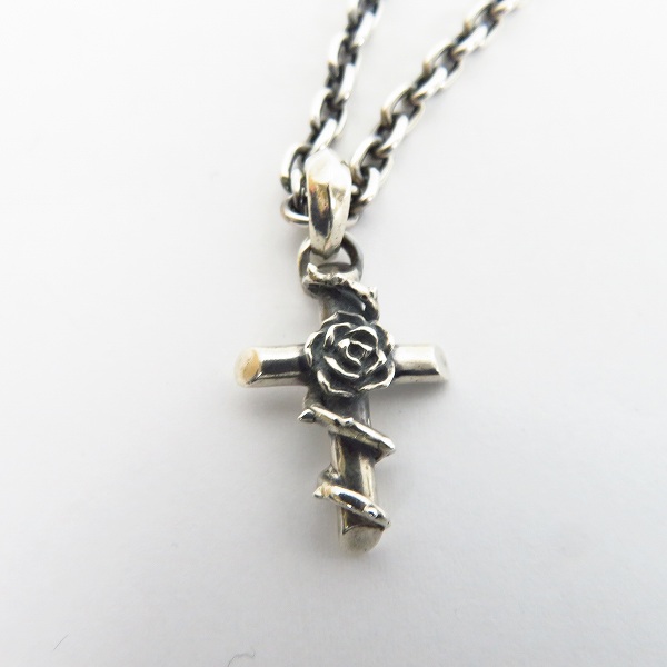 実際に弊社で買取させて頂いたDEAL DESIGN/ディールデザイン ローズクロスチャーム ネックレスの画像 1枚目