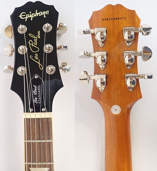 実際に弊社で買取させて頂いた★Epiphone/エピフォン Les Paul Standard Plus TA/レスポール スタンダード プラス ソフトケース付の画像 2枚目