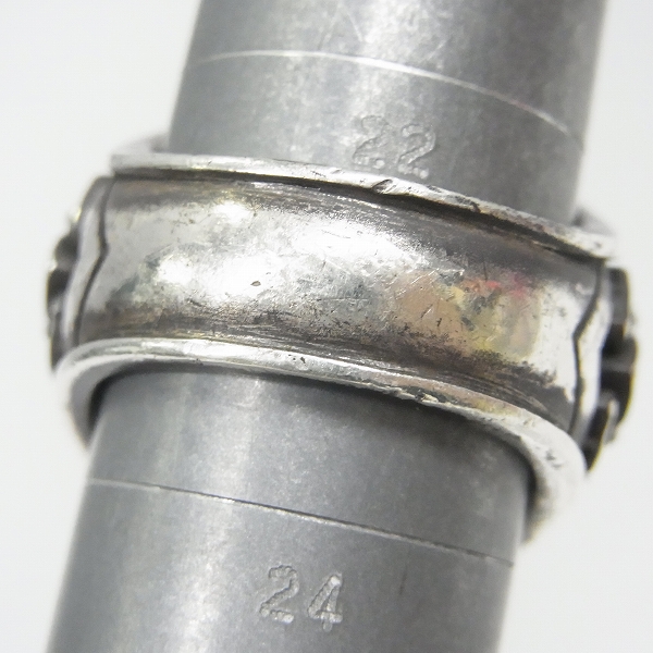 実際に弊社で買取させて頂いたLeathers and Treasures/レザーズアンドトレジャーズ  オーバルスクロールベゼルカレッジリングの画像 8枚目