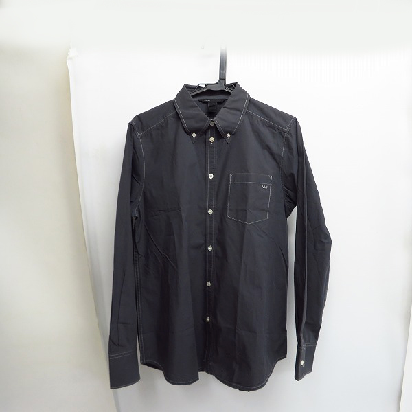 実際に弊社で買取させて頂いたMARC JACOBS/マークジェイコブス MJロゴ刺繍 ステッチデザイン 長袖シャツ S