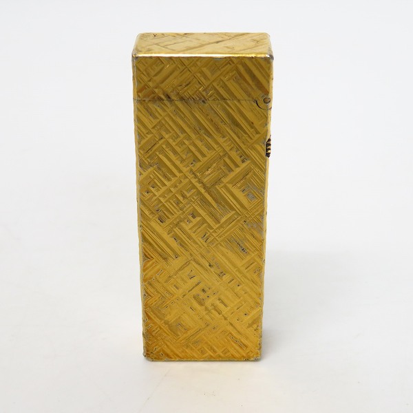 実際に弊社で買取させて頂いたdunhill/ダンヒル クロスカット サイドローラー ガスライター ゴールドの画像 1枚目