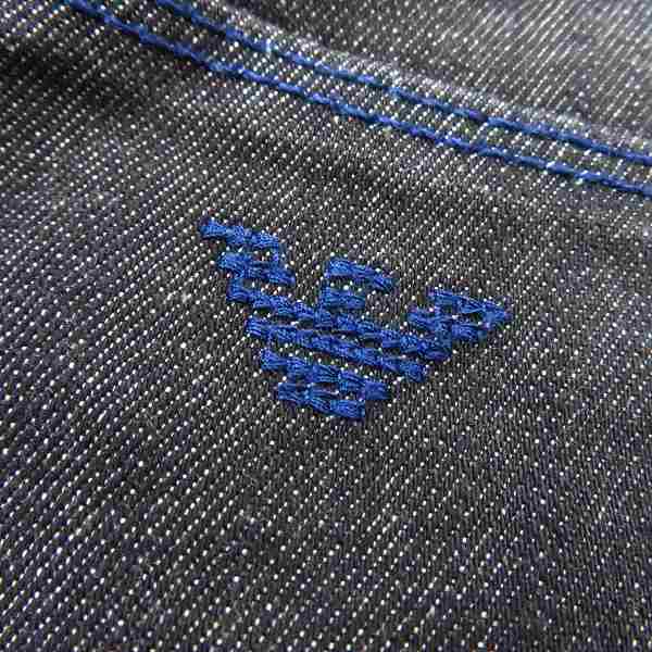実際に弊社で買取させて頂いたARMANI JEANS/アルマーニジーンズ ロゴ刺繍 スキニーデニムパンツ W29L32の画像 8枚目
