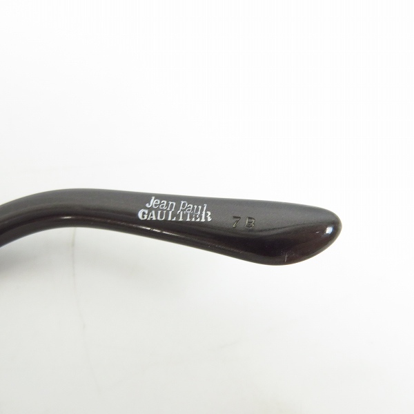 実際に弊社で買取させて頂いたJean Paul GAULTIER/ジャンポールゴルチエ ヴィンテージ 風防 パンチ ステンド オーバルメタル サングラス 56-7109 の画像 4枚目