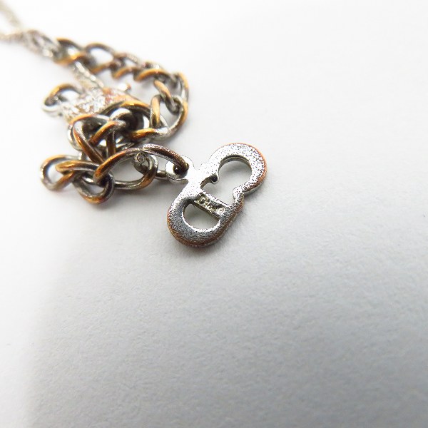 実際に弊社で買取させて頂いたChristian Dior/クリスチャンディオール ロゴチャーム ブレスレット シルバーの画像 3枚目