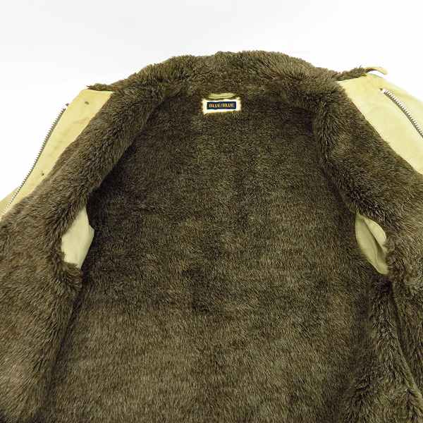 実際に弊社で買取させて頂いたblue blue/ブルーブルー デッキ ジャケット USED加工 ペンキ加工 裏ボア 2の画像 8枚目