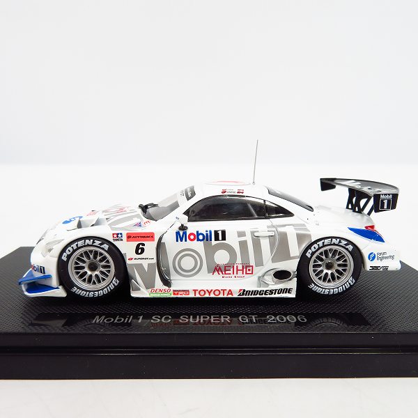 実際に弊社で買取させて頂いたEBBRO/エブロ 1/43 Mobil/モービル 1 SC SUPER GT 2006 #6 WHITE ミニカーの画像 1枚目