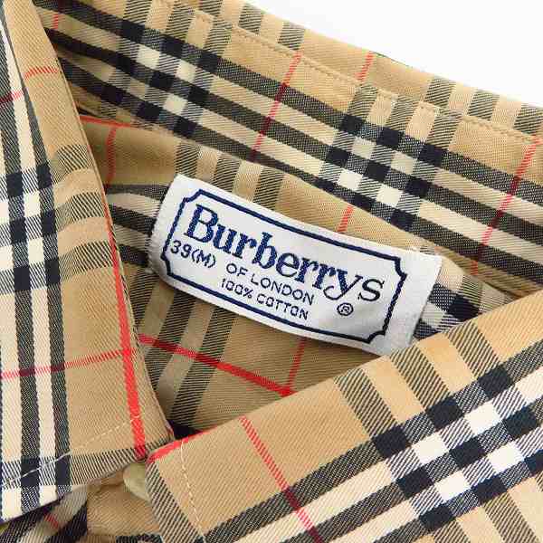 実際に弊社で買取させて頂いたBurberry's/バーバリーズ ノバチェックシャツ/39の画像 2枚目