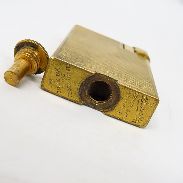 実際に弊社で買取させて頂いたdunhill London/ダンヒル ヴィンテージオイルライター Savory/サボリー ゴールドの画像 2枚目