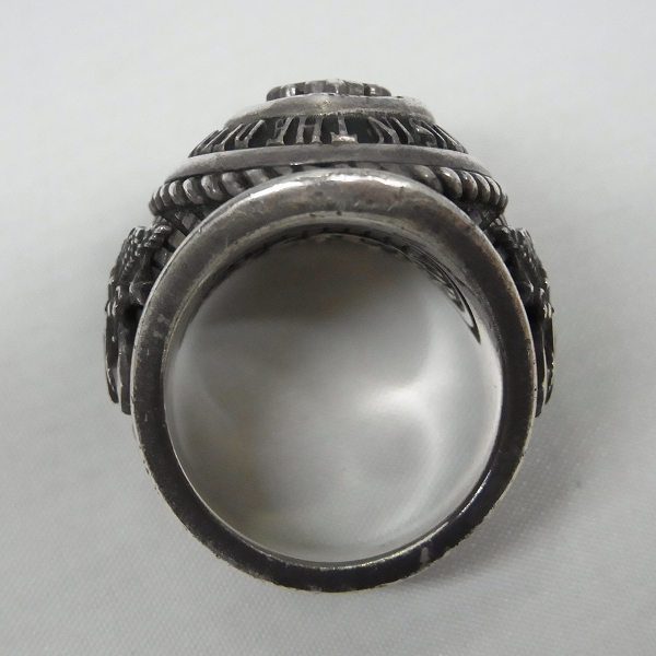 実際に弊社で買取させて頂いたLeathers and Treasures/レザーズアンドトレジャーズ  オーバルスクロールベゼルカレッジリングの画像 3枚目