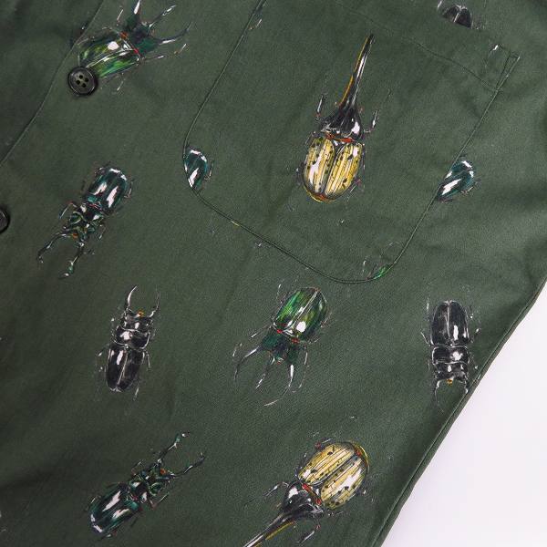 実際に弊社で買取させて頂いたDESCENDANT/ディセンダント 総柄/昆虫プリント オープンカラー半袖シャツ size：1の画像 5枚目