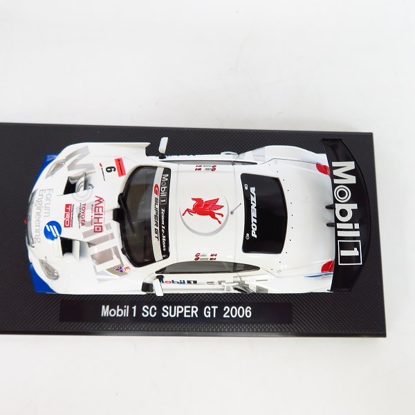 実際に弊社で買取させて頂いたEBBRO/エブロ 1/43 Mobil/モービル 1 SC SUPER GT 2006 #6 WHITE ミニカーの画像 5枚目