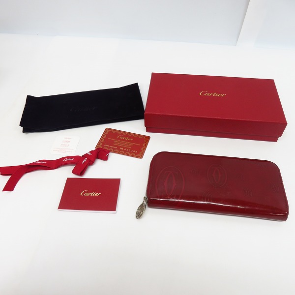 実際に弊社で買取させて頂いたCartier/カルティエ ハッピーバースデー ラウンドファスナー長財布 L3001283の画像 8枚目