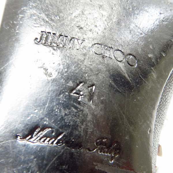 実際に弊社で買取させて頂いたJimmy Choo/ジミーチュウ スタッズ スリッポン/ブラック/41の画像 5枚目