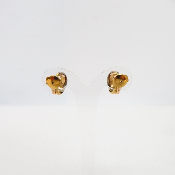実際に弊社で買取させて頂いたCartier/カルティエ K18 トリニティ フープピアスの画像 2枚目