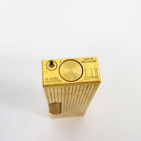 実際に弊社で買取させて頂いたdunhill/ダンヒル ストライプ サイドローラー ガスライター ゴールドの画像 3枚目