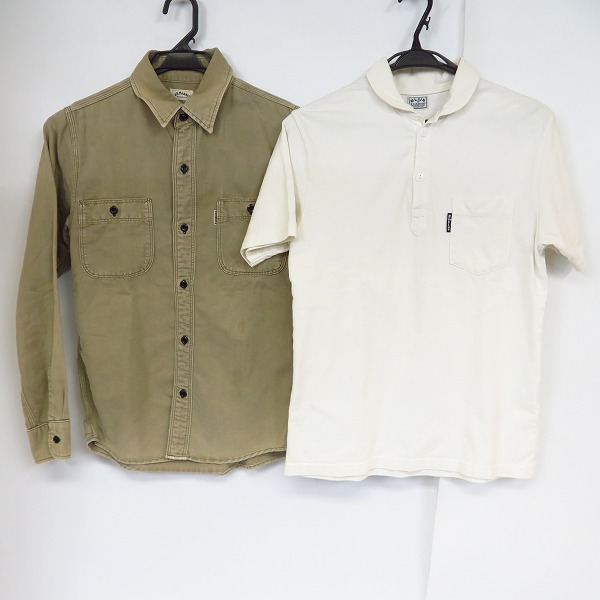 実際に弊社で買取させて頂いたH.R.MARKET/ハリウッドランチマーケット BLUE BLUE/ブルーブルー シャツ 2点セット size：1