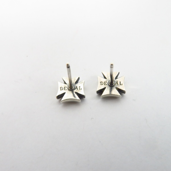 実際に弊社で買取させて頂いたDEAL DESIGN/ディールデザイン ダブルクロススタッズピアス 2点セットの画像 4枚目