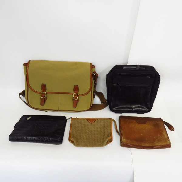 実際に弊社で買取させて頂いたバーバリーズ/フェンディ他 ショルダーバッグ/クラッチバッグ等 5点セット