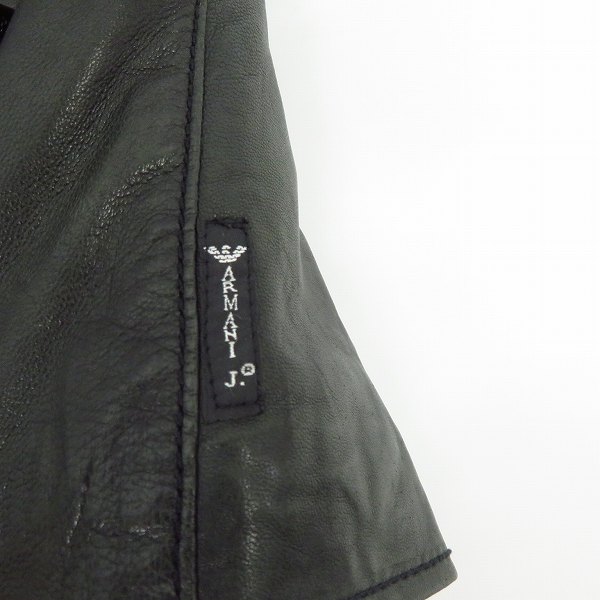 実際に弊社で買取させて頂いた【JPタグ】ARMANI JEANS/アルマーニジーンズ シングル ライダースジャケット Lの画像 9枚目