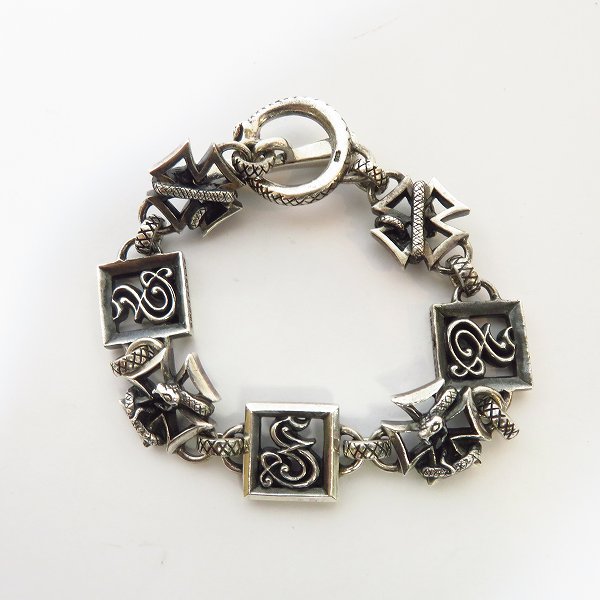 実際に弊社で買取させて頂いたDEALDESIGN/ディールデザイン SNAKED LOWS/スネイキッドロウズ ブレスレット sn-001の画像 1枚目