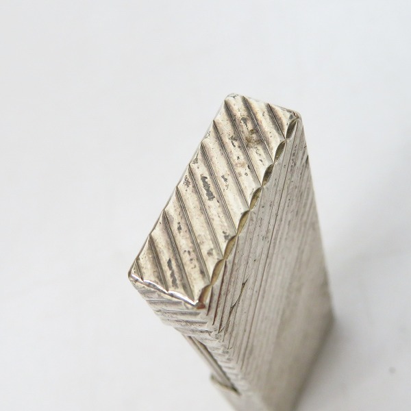 実際に弊社で買取させて頂いたdunhill/ダンヒル 斜柄 サイドローラー ガスライター シルバーの画像 6枚目