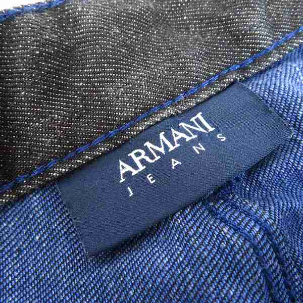 実際に弊社で買取させて頂いたARMANI JEANS/アルマーニジーンズ ロゴ刺繍 スキニーデニムパンツ W29L32の画像 4枚目