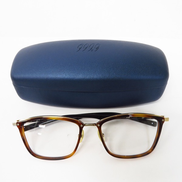 実際に弊社で買取させて頂いた999.9/フォーナインズ フルリム 眼鏡/メガネ フレーム アイウェア M-100の画像 8枚目