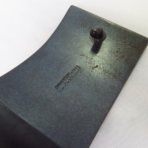 実際に弊社で買取させて頂いたBACKLASH/バックラッシュ メキシカンショルダー製品染め レザーベルト ブルー/422-03 の画像 3枚目