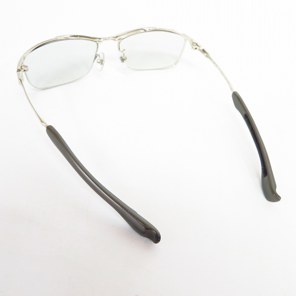 実際に弊社で買取させて頂いた999.9/フォーナインズ メタルフレーム 度入り眼鏡/メガネフレーム シルバー/SP-10T 2の画像 1枚目