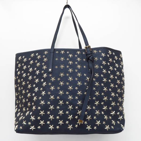 実際に弊社で買取させて頂いたJimmy Choo/ジミーチュウ スタースタッズ トートバッグ/ネイビー