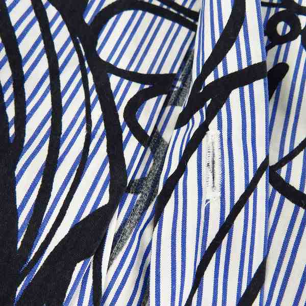 実際に弊社で買取させて頂いたMARNI/マルニ ストライプ総柄L/Sシャツ/44の画像 6枚目