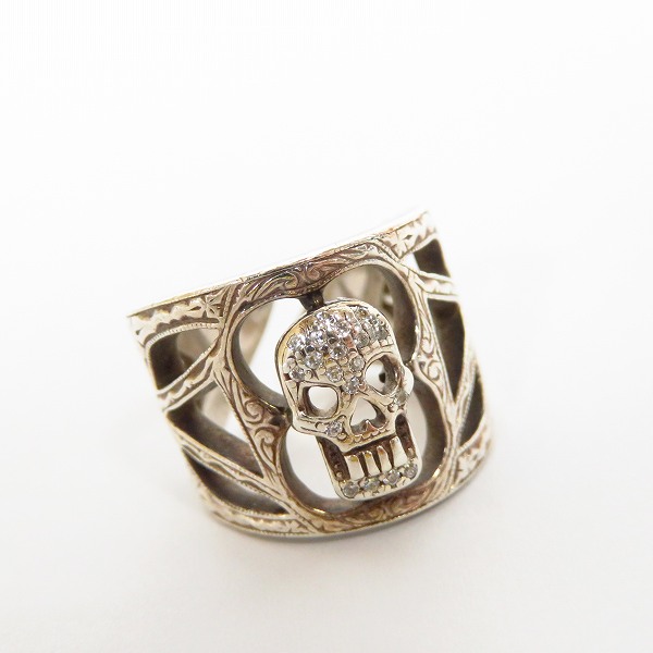 実際に弊社で買取させて頂いたLoree Rodkin/ローリーロドキン SMALL SKULL CROSS WRAP COLLECTION RING 9号