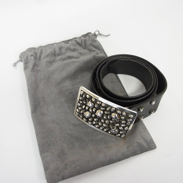 実際に弊社で買取させて頂いたSTANLEY GUESS/スタンリーゲス ストーンアイズ マルチスカル バックル ベルトの画像 8枚目