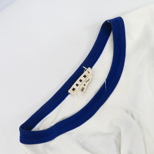 実際に弊社で買取させて頂いたMARNI/マルニ 半袖無地Tシャツ/カットソー/クルーネック/46の画像 5枚目