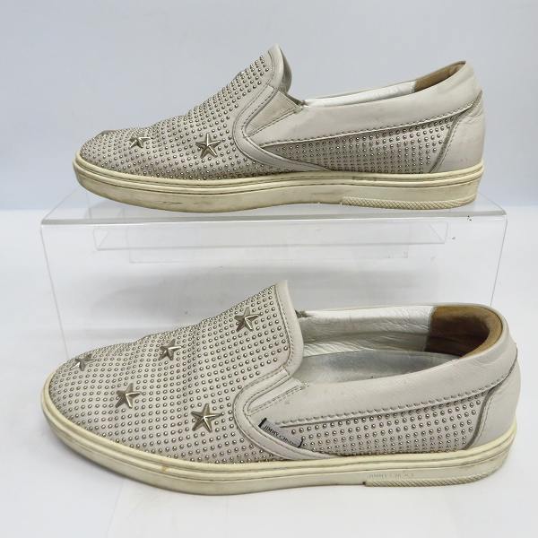 実際に弊社で買取させて頂いたJimmy Choo/ジミーチュウ スタッズ スタッズスリッポン/41.5の画像 3枚目