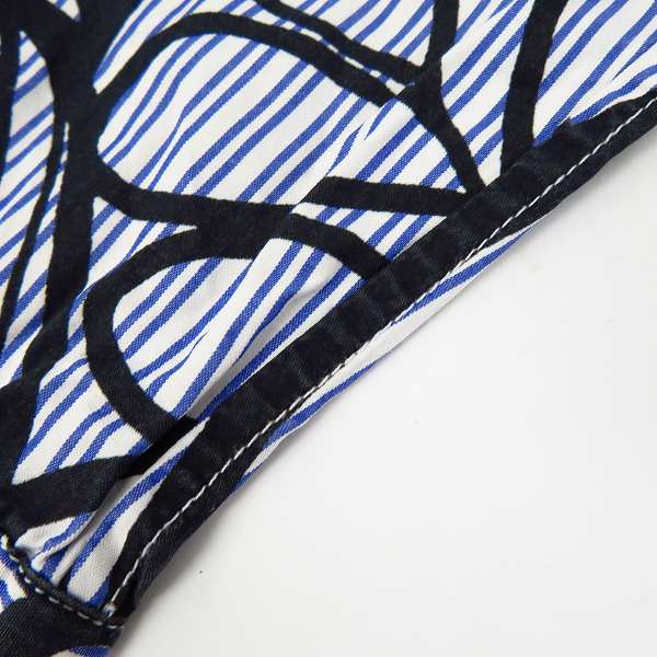 実際に弊社で買取させて頂いたMARNI/マルニ ストライプ総柄L/Sシャツ/44の画像 5枚目