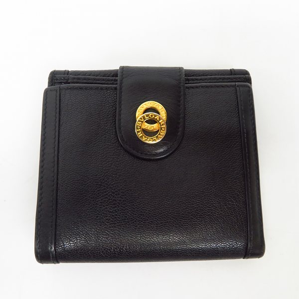 実際に弊社で買取させて頂いたBVLGARI/ブルガリ 財布/ウェレット 二つ折り ブラック