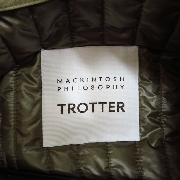 実際に弊社で買取させて頂いたマッキントッシュフィロソフィー TROTTER ヒートサージストレッチ GATWICK ロングコート ライナー付き H1C16 221/40の画像 2枚目