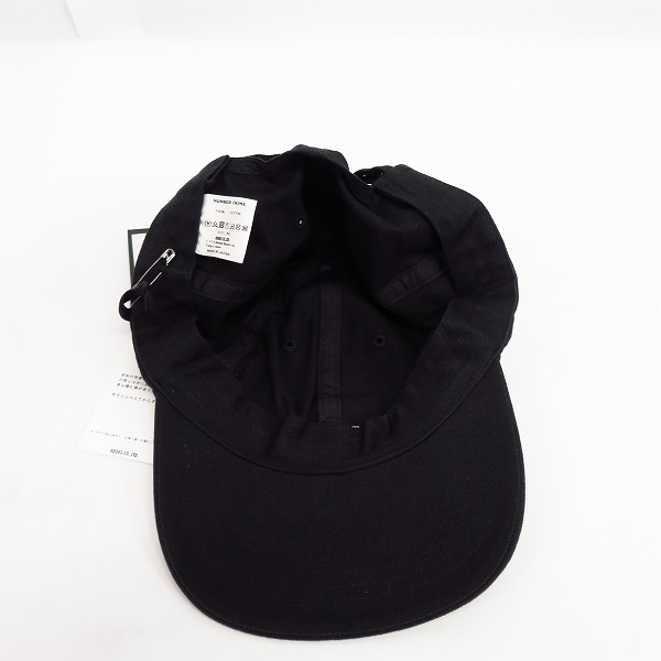 実際に弊社で買取させて頂いたNUMBER (N)INE/ナンバーナイン キャップ 刺繡 ブラックの画像 5枚目