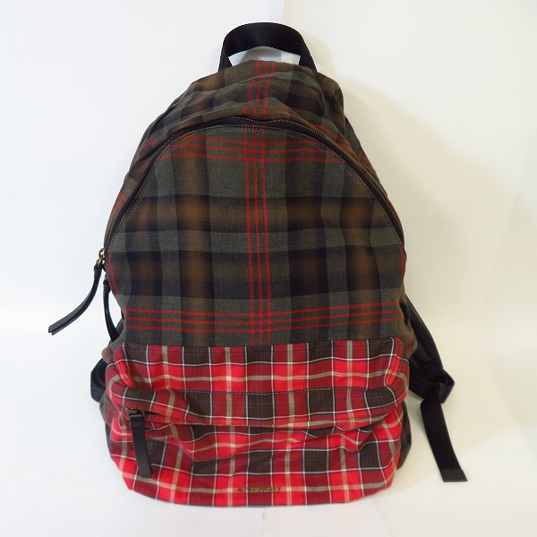 実際に弊社で買取させて頂いたGIVENCHY/ジバンシー チェック バックパック/リュックサック