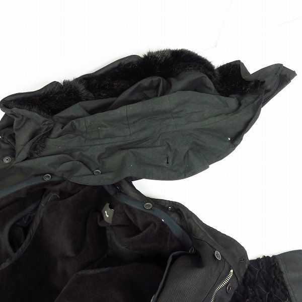 実際に弊社で買取させて頂いたDIET BUTCHER SLIM SKIN/ダイエットブッチャースリムスキン 11AW アーム切替 フーデッドコート 1の画像 7枚目